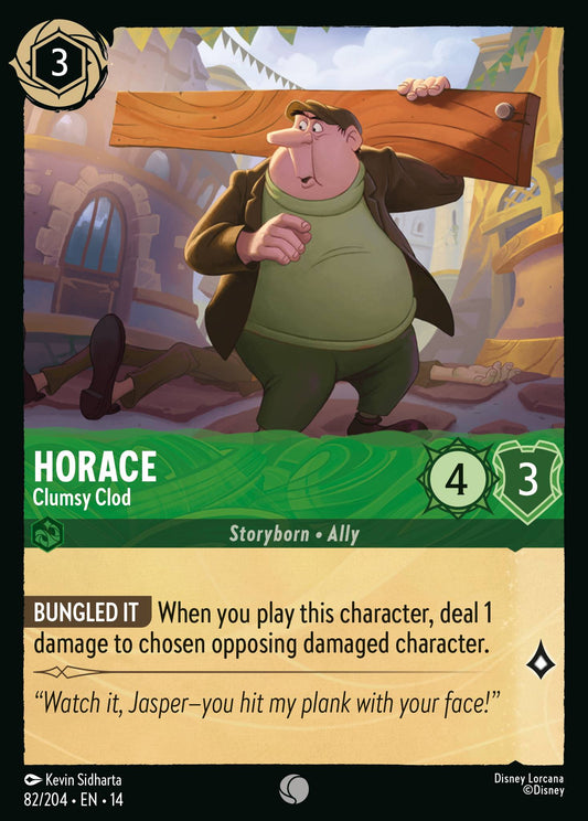 Horace - Clumsy Clod - Common Lorcana Card