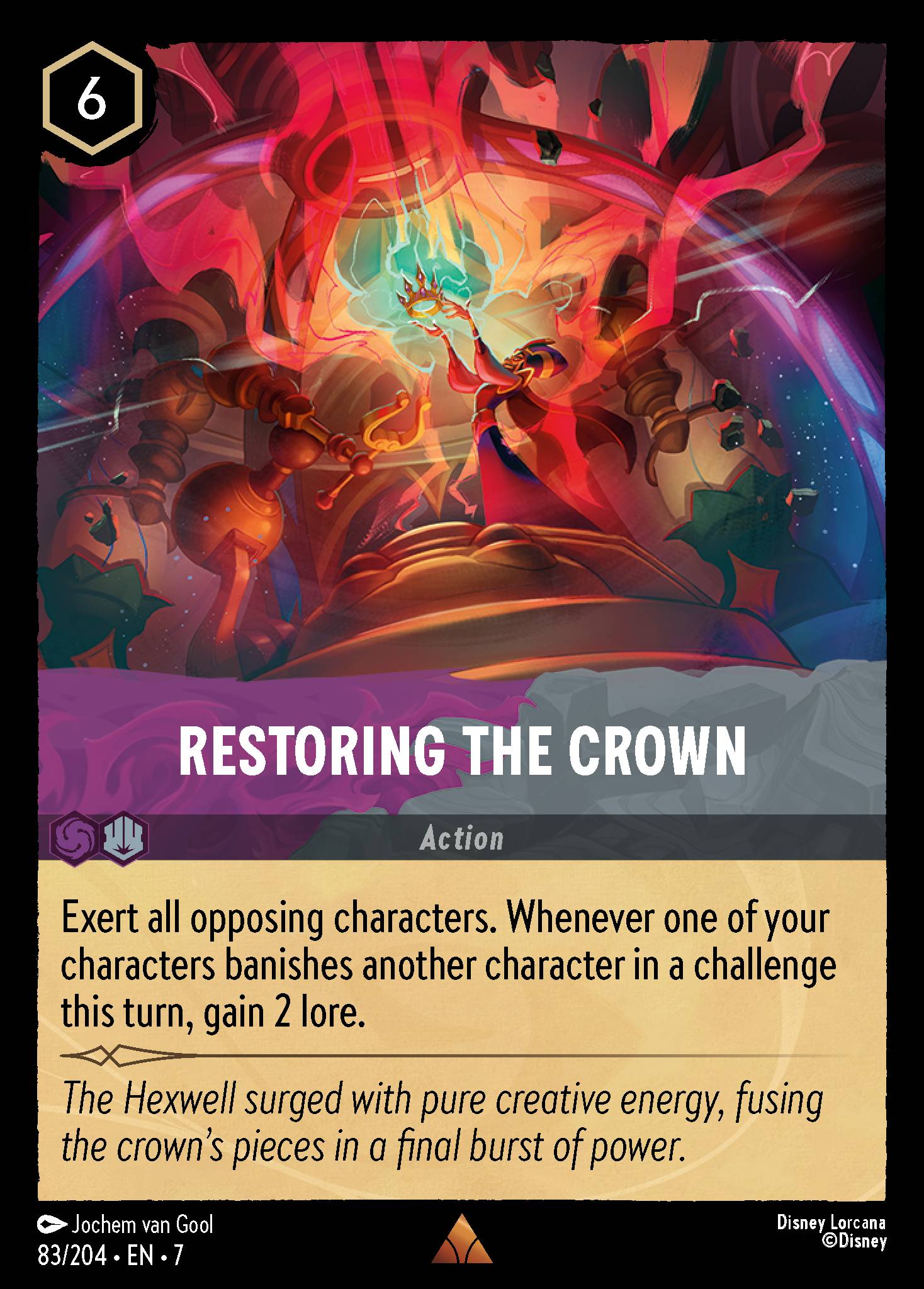 Restoring the Crown - Rare Lorcana Card