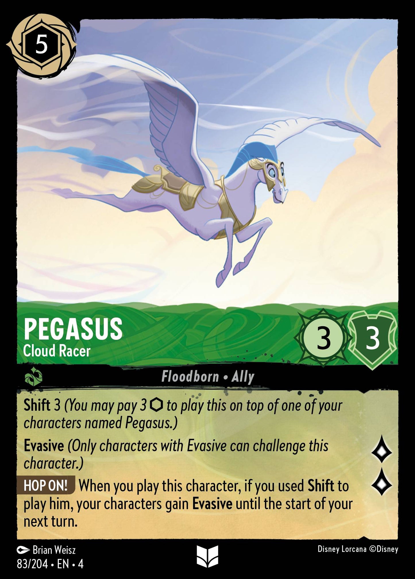 Pegasus - Cloud Racer - Uncommon Lorcana Card