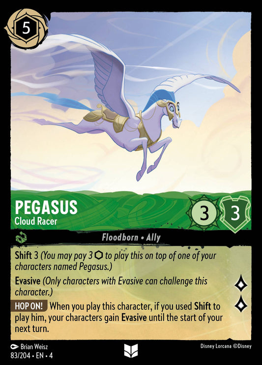 Pegasus - Cloud Racer - Uncommon Lorcana Card