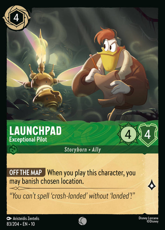 Launchpad - Exceptional Pilot - Common Lorcana Card