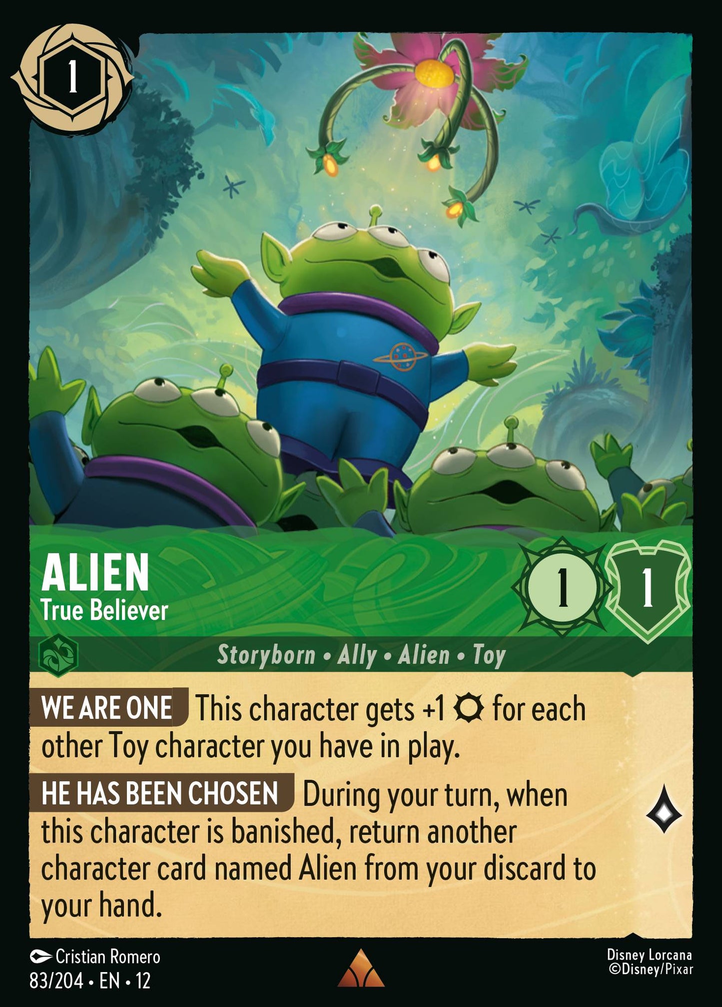 Alien - True Believer - Rare Lorcana Card