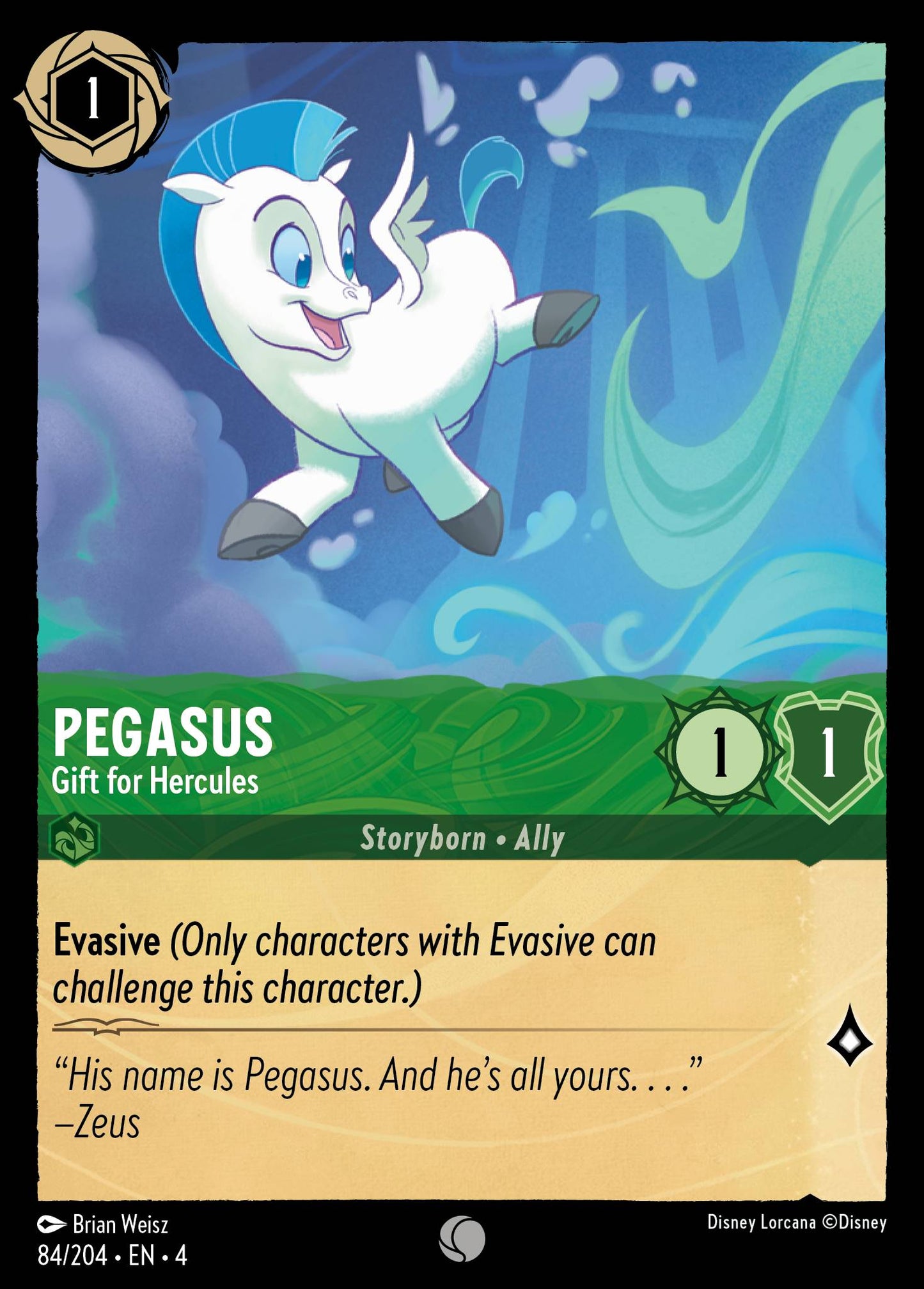 Pegasus - Gift for Hercules - Disney Lorcana Card