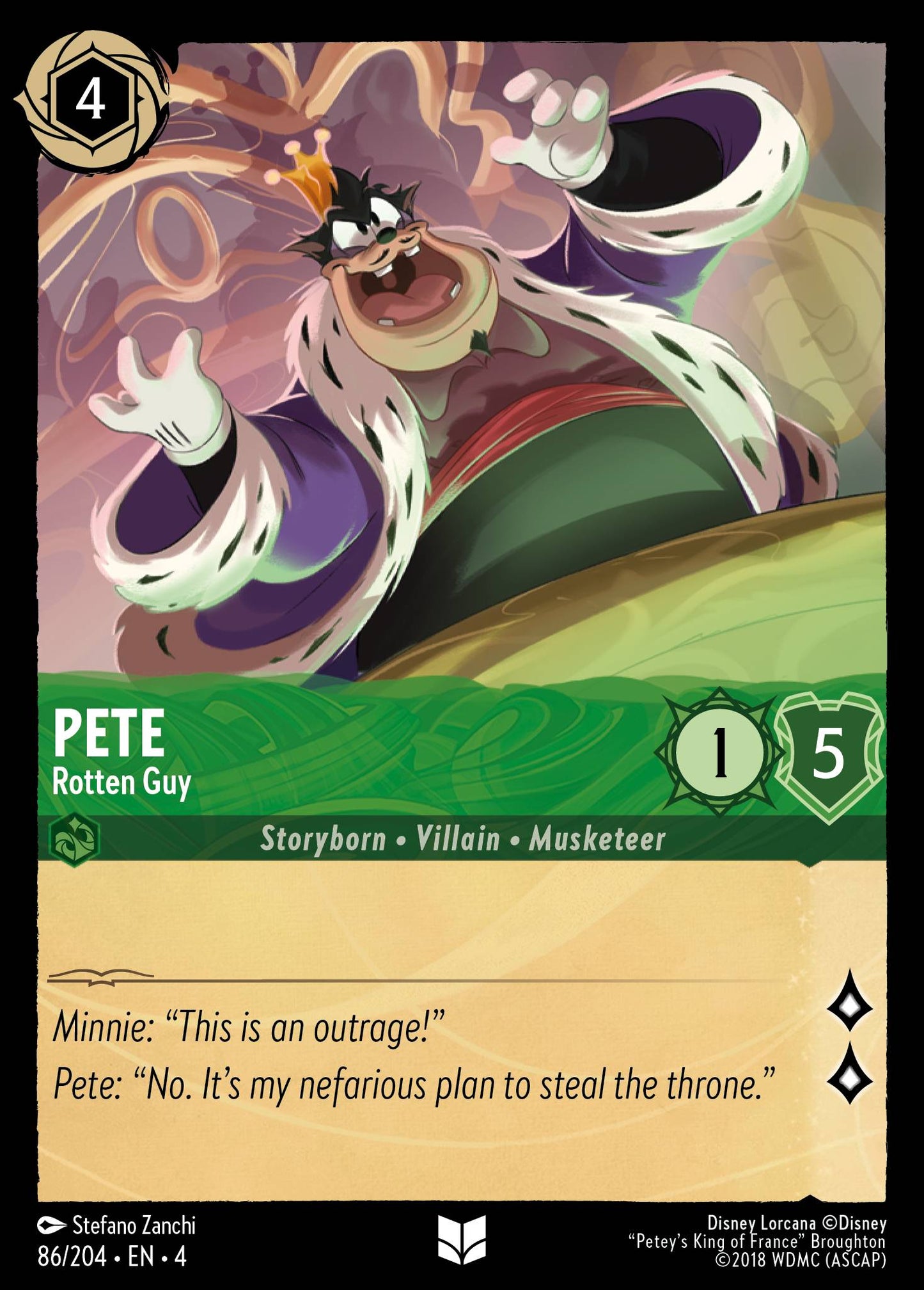 Pete - Rotten Guy - Uncommon Lorcana Card