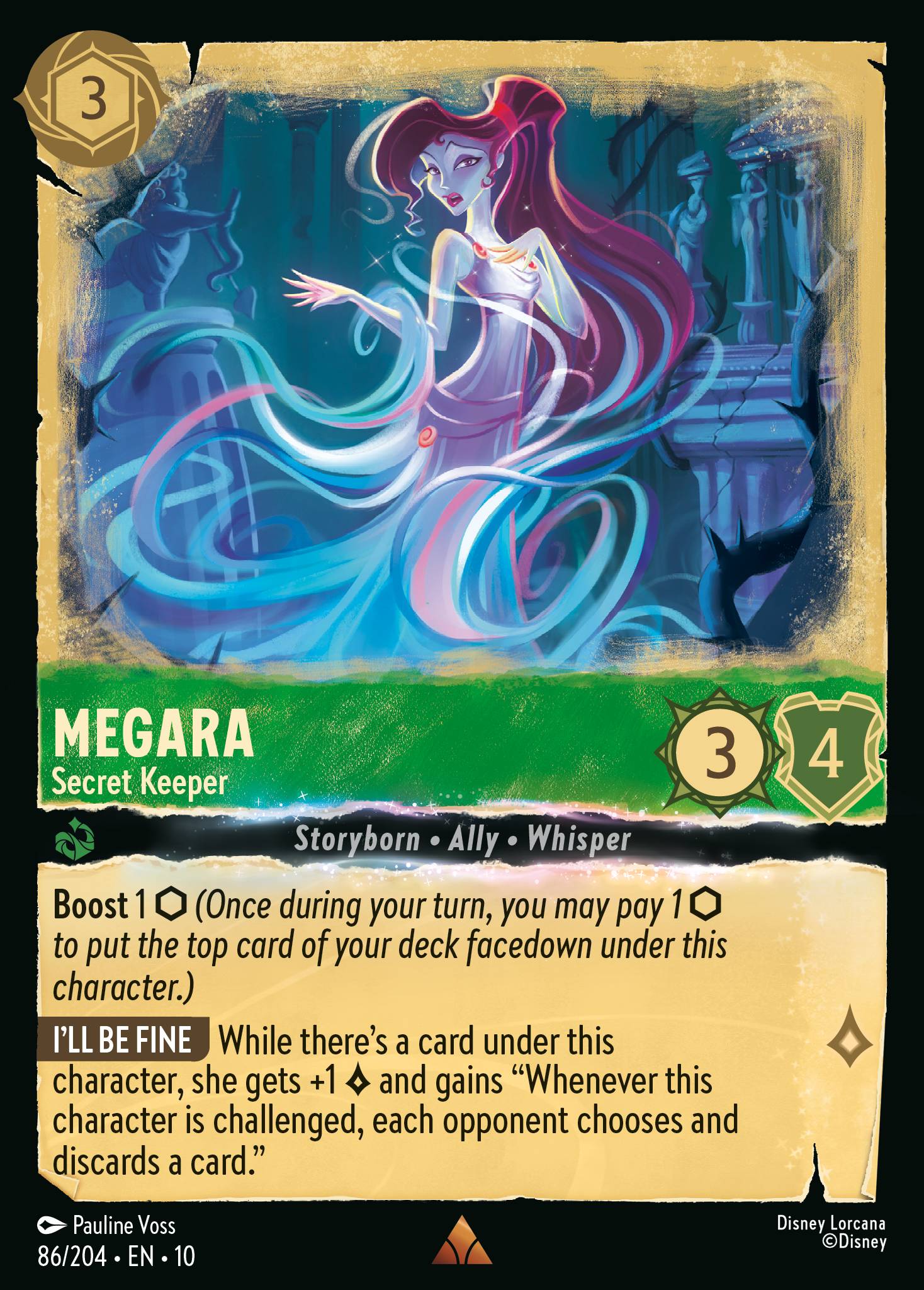 Megara - Secret Keeper - Rare Lorcana Card