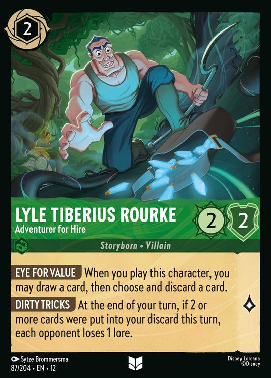 Lyle Tiberius Rourke - Adventurer for Hire - Uncommon Lorcana Card