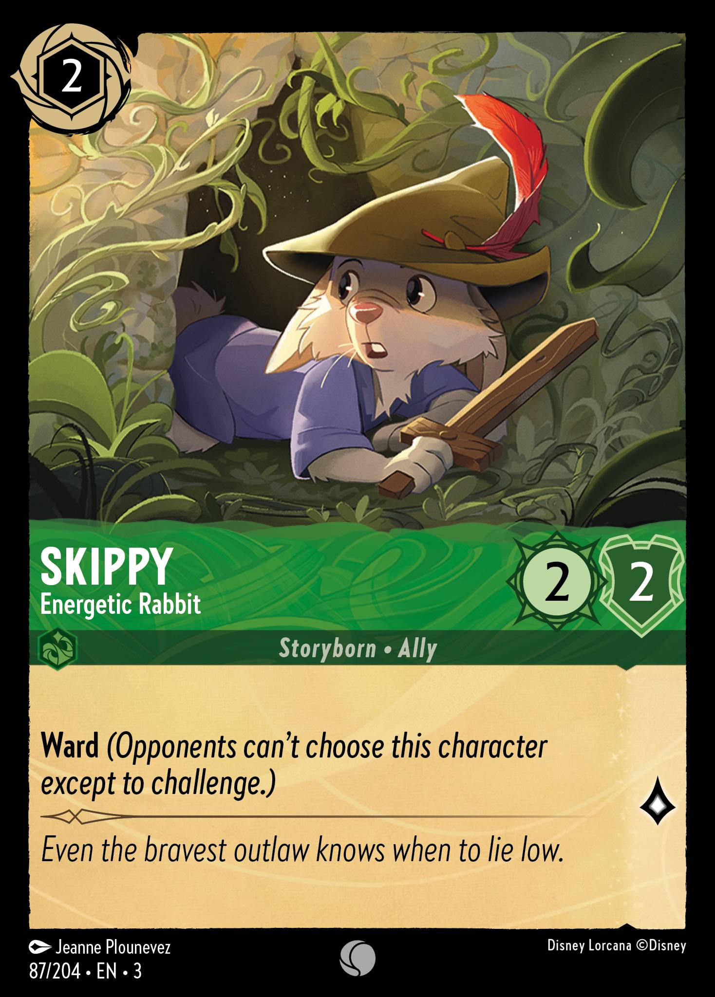 Skippy - Energetic Rabbit - Common Lorcana Card
