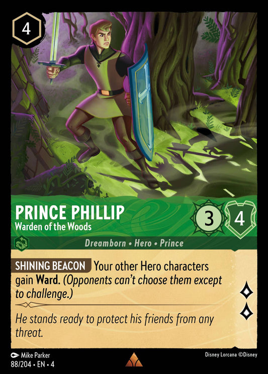 Prince Phillip - Warden of the Woods - Rare Lorcana Card