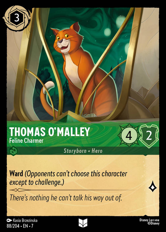 Thomas O'Malley - Feline Charmer - Uncommon Lorcana Card