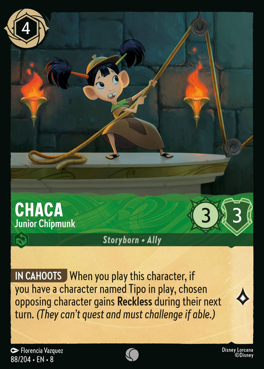 Chaca - Junior Chipmunk - Common Lorcana Card