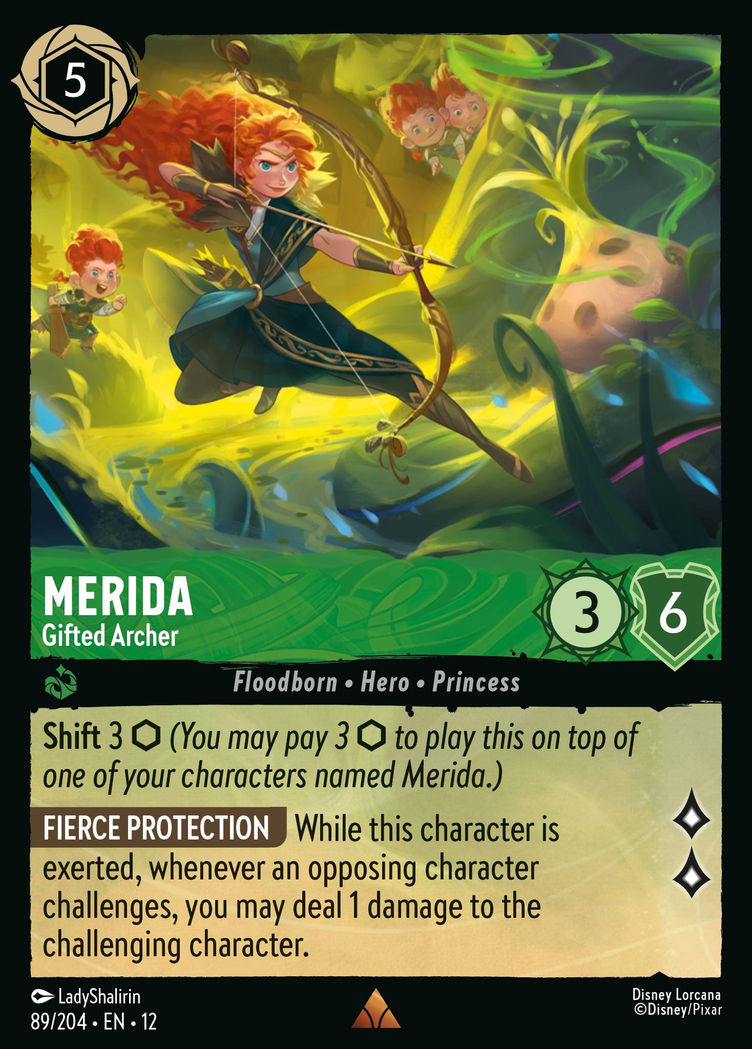 Merida - Gifted Archer - Rare Lorcana Card