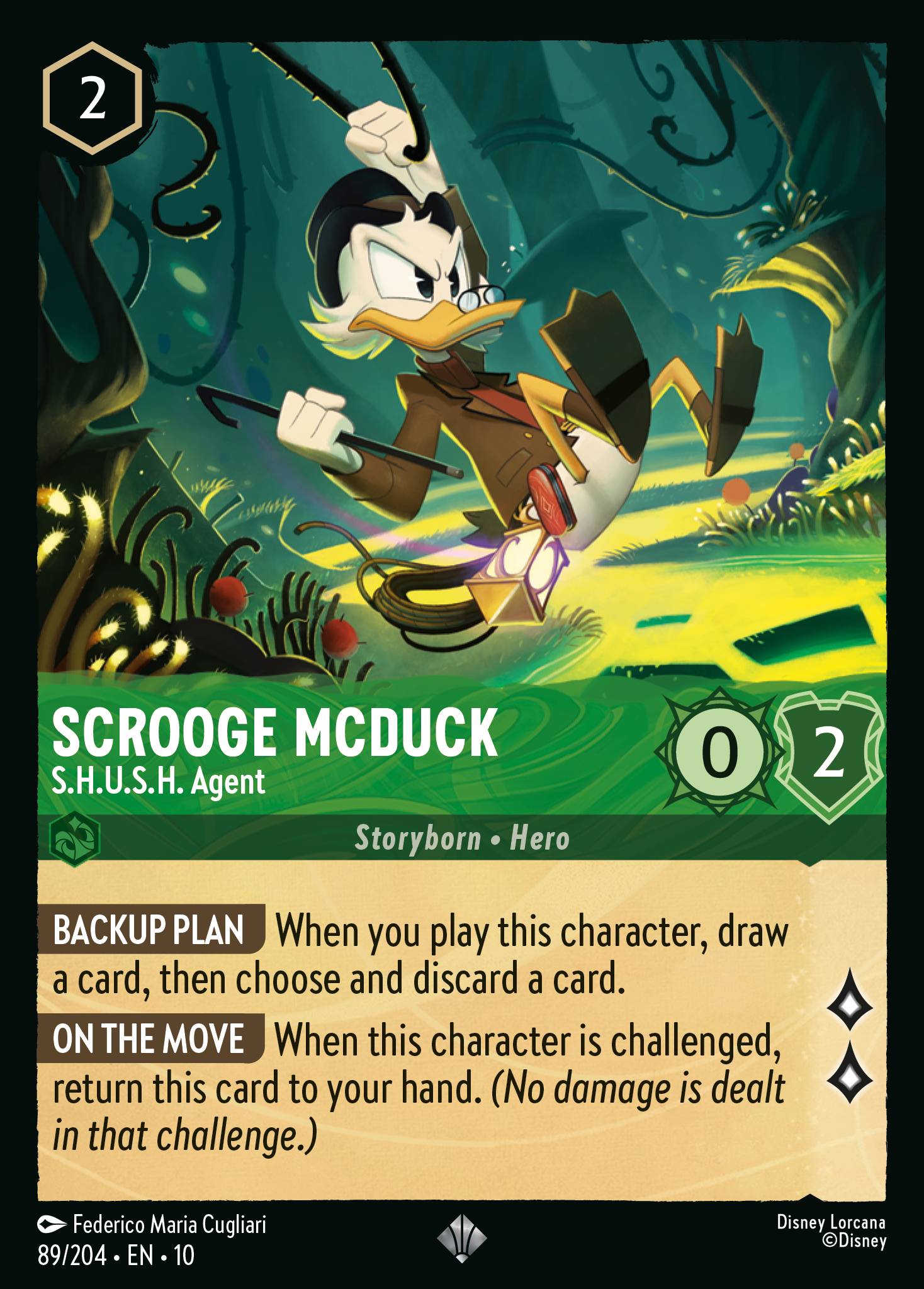Scrooge McDuck - S.H.U.S.H. Agent - Super Rare Lorcana Card