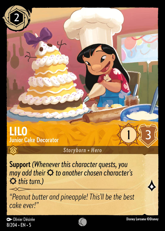 Lilo - Junior Cake Decorator - Common Lorcana Card