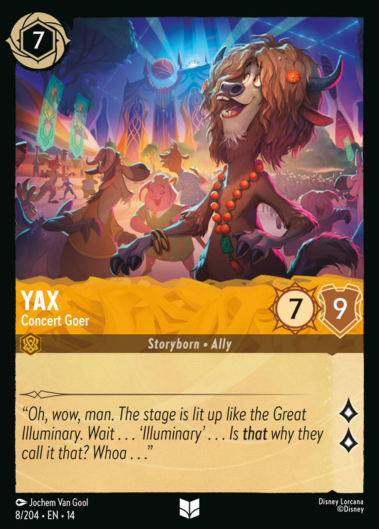 Yax - Concert Goer - Uncommon Lorcana Card