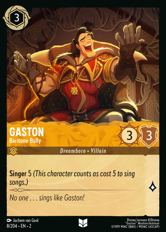 Gaston - Baritone Bully - Uncommon Lorcana Card