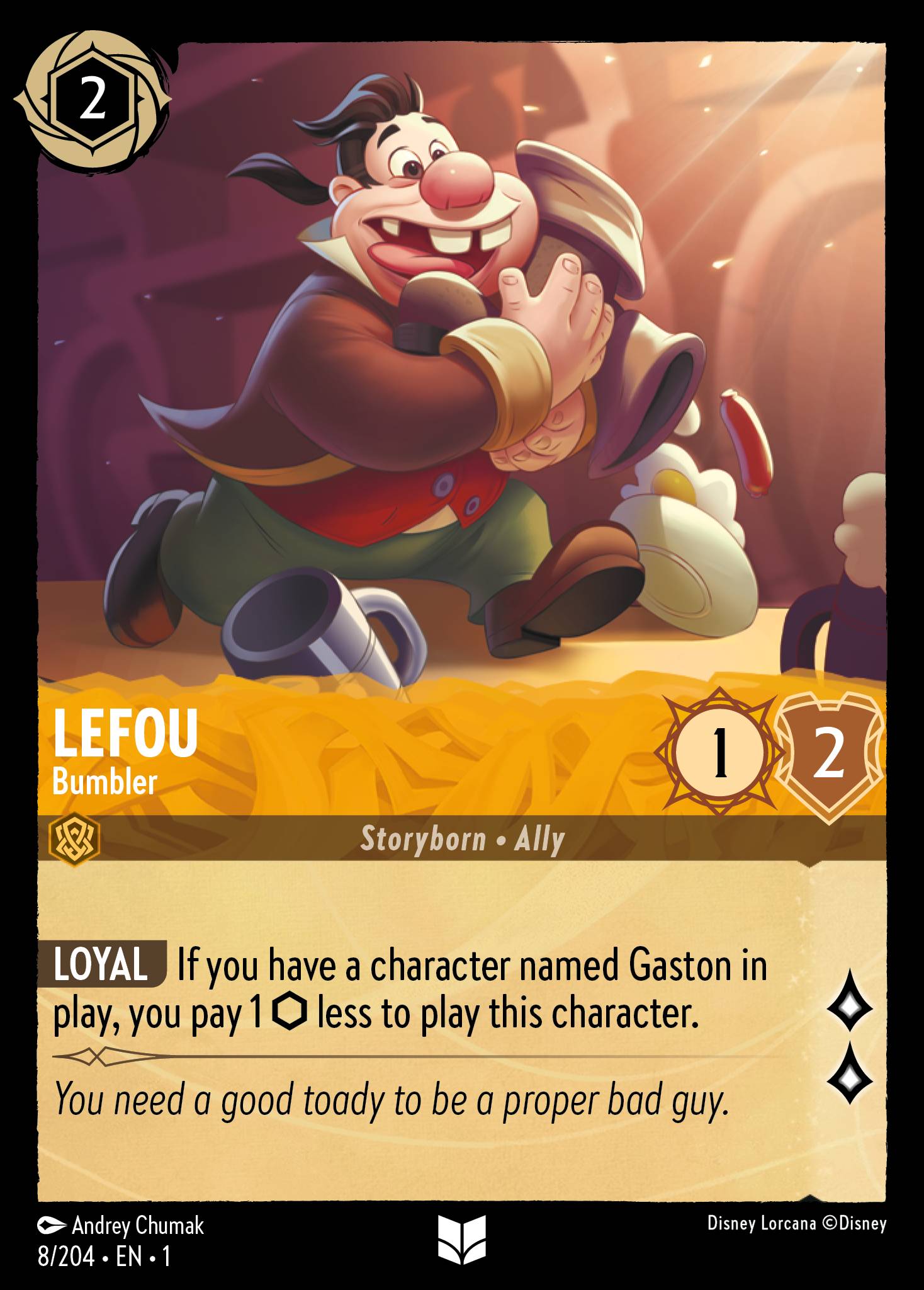 Lefou - Bumbler - Uncommon Lorcana Card