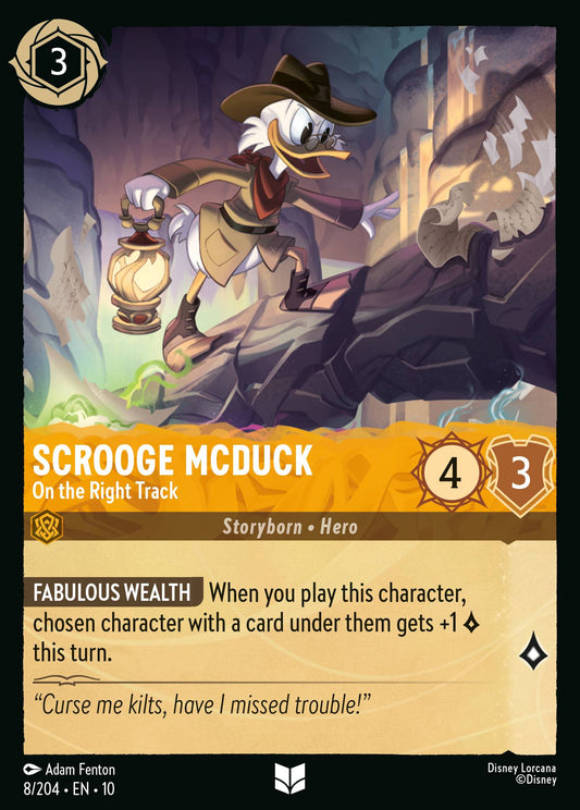 Scrooge McDuck - On the Right Track - Uncommon Lorcana Card