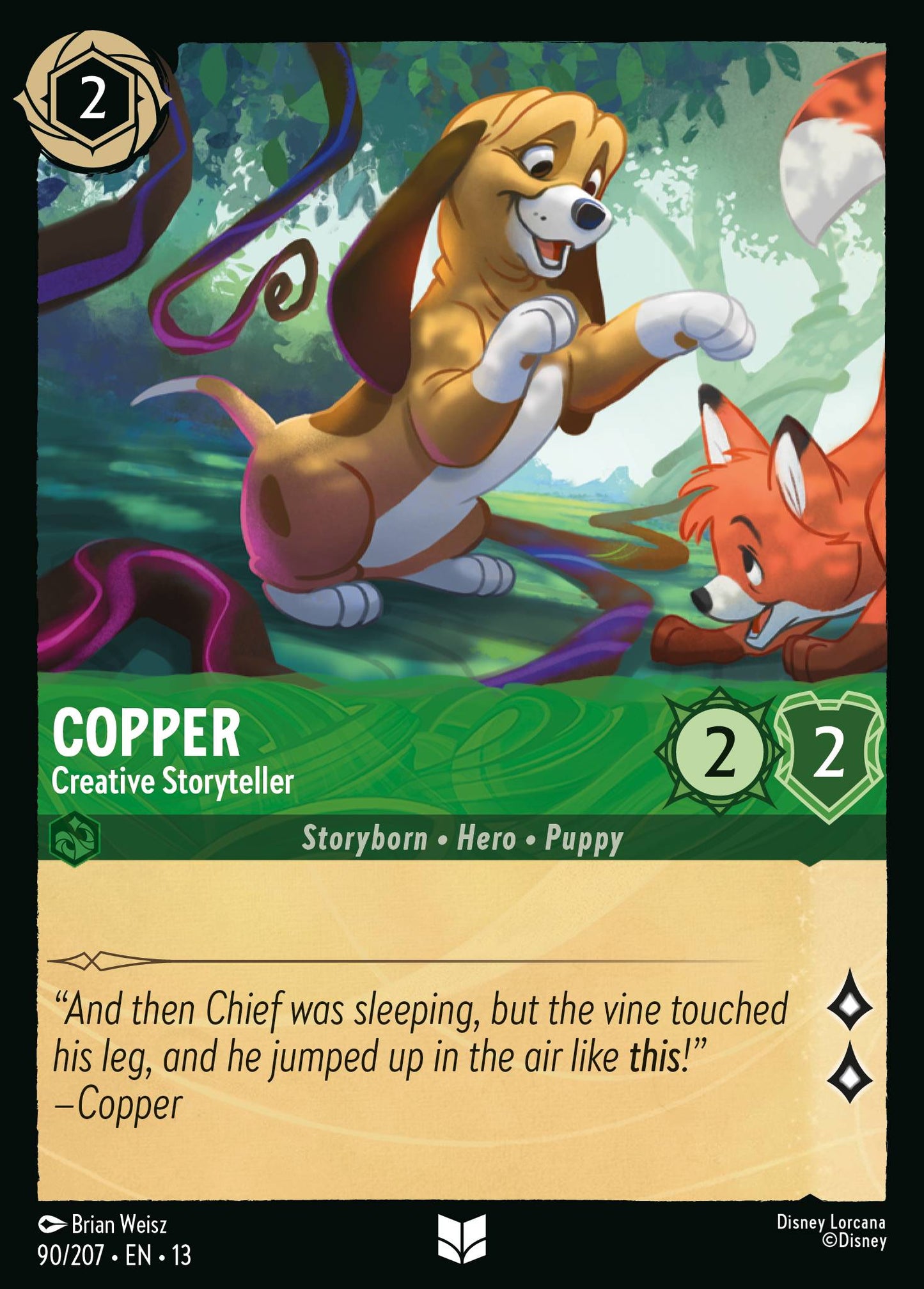 Copper - Creative Storyteller - Uncommon Lorcana Card