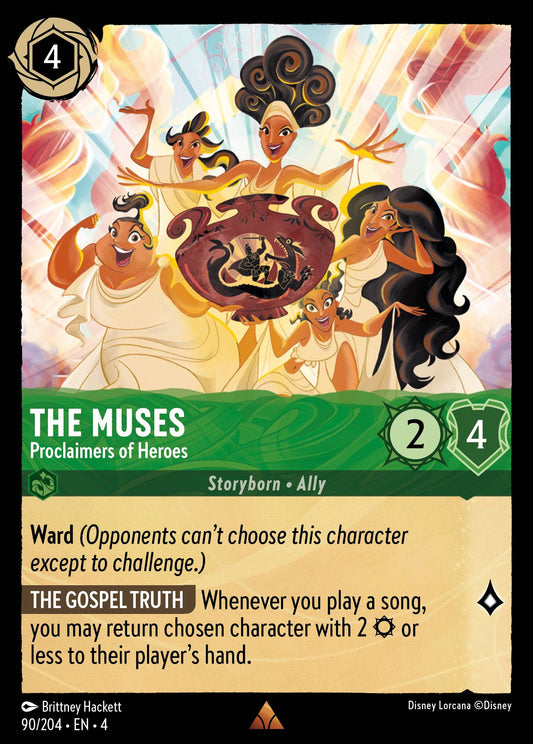 The Muses - Proclaimers of Heroes - Rare Lorcana Card