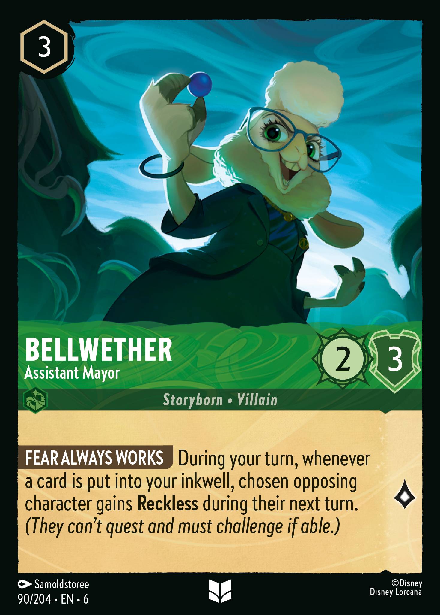 Bellwether - Assistant Mayor - Uncommon Lorcana Card