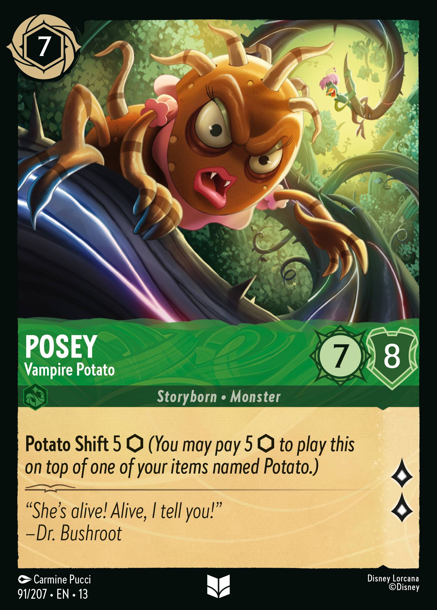 Posey - Vampire Potato - Uncommon Lorcana Card