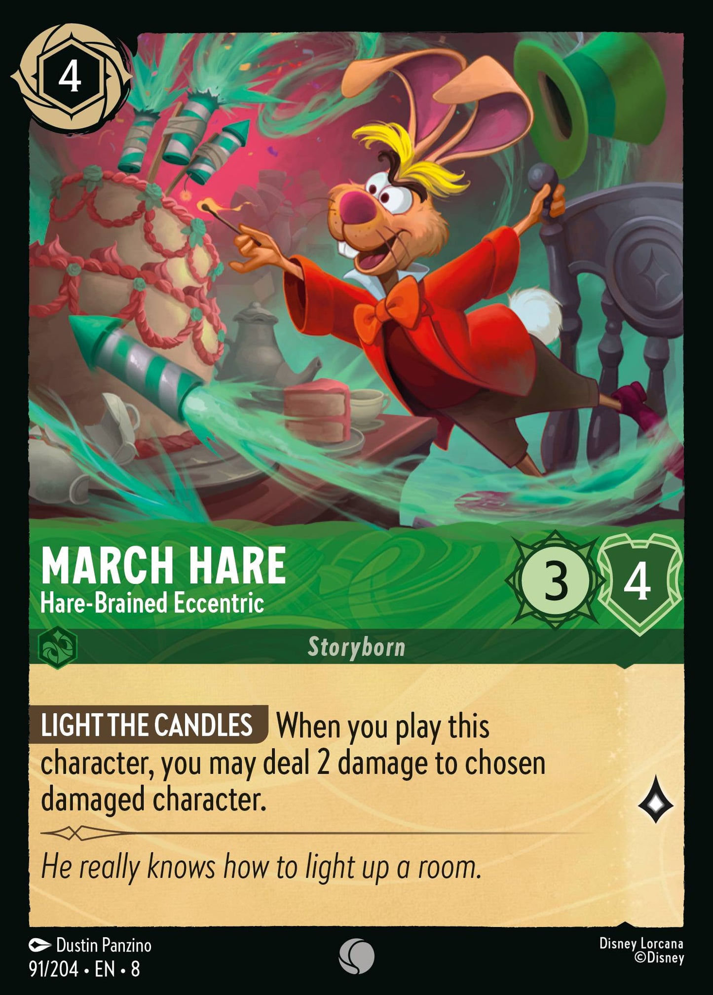 March Hare - Hare-Brained Eccentric - Common Lorcana Card