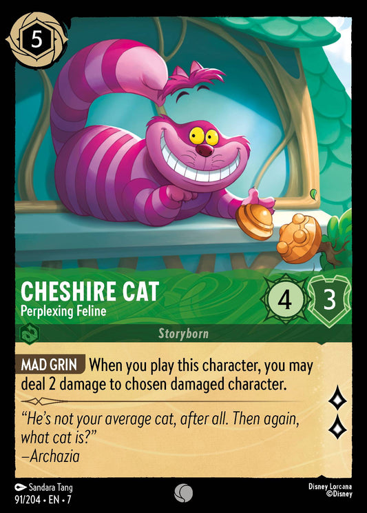 Cheshire Cat - Perplexing Feline - Common Lorcana Card
