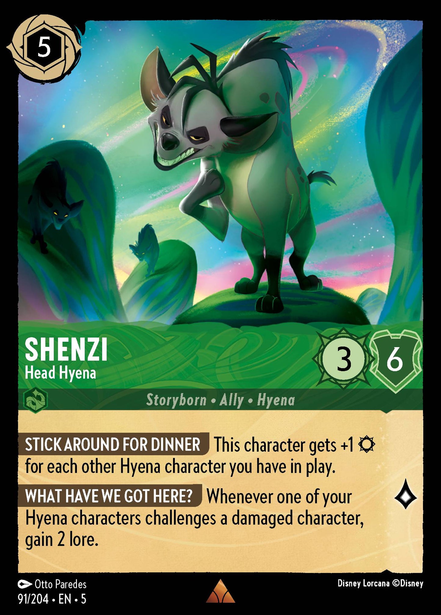 Shenzi - Head Hyena - Rare Lorcana Card