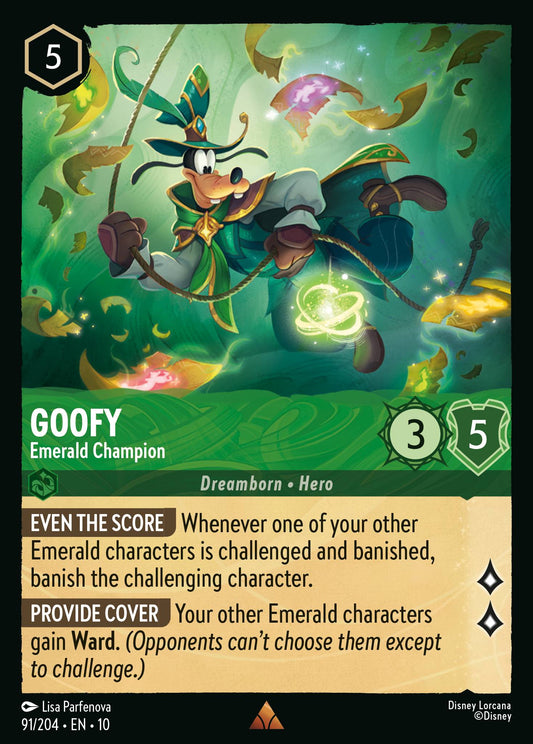 Goofy - Emerald Champion - Disney Lorcana Card