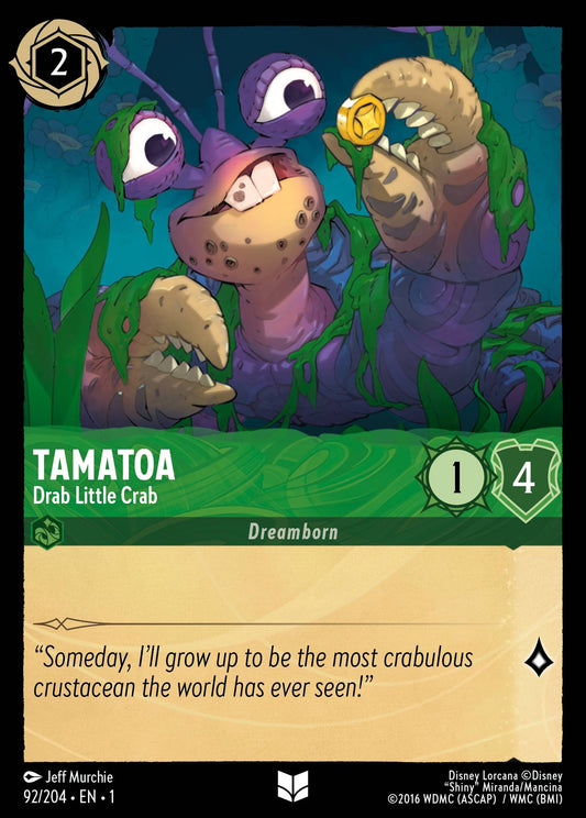 Tamatoa - Drab Little Crab - Uncommon Lorcana Card