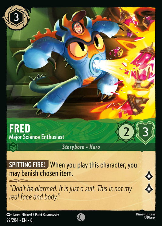 Fred - Major Science Enthusiast - Common Lorcana Card