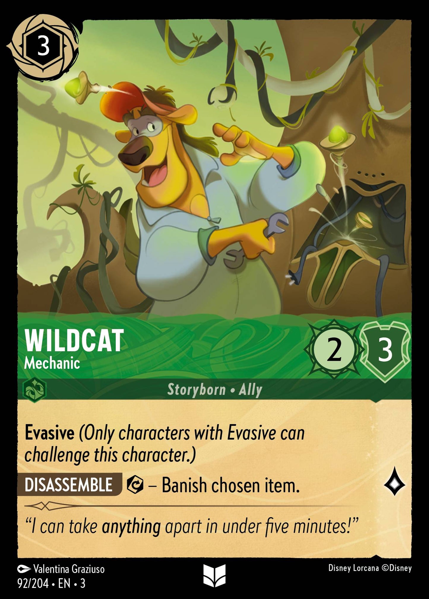 Wildcat - Mechanic - Disney Lorcana Card