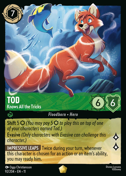 Tod - Knows All the Tricks - Legendary Lorcana Card