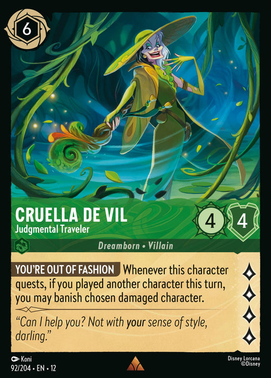 Cruella De Vil - Judgmental Traveler (Rare)