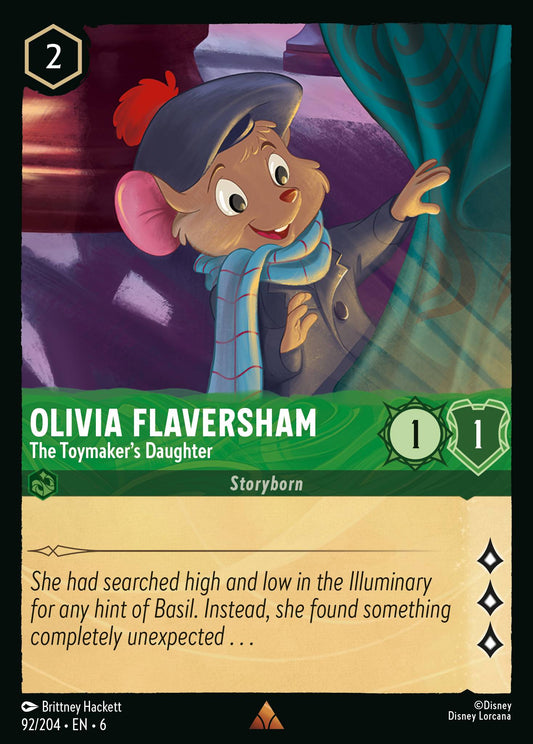 Olivia Flaversham - The Toymaker's Daughter - Rare Lorcana Card
