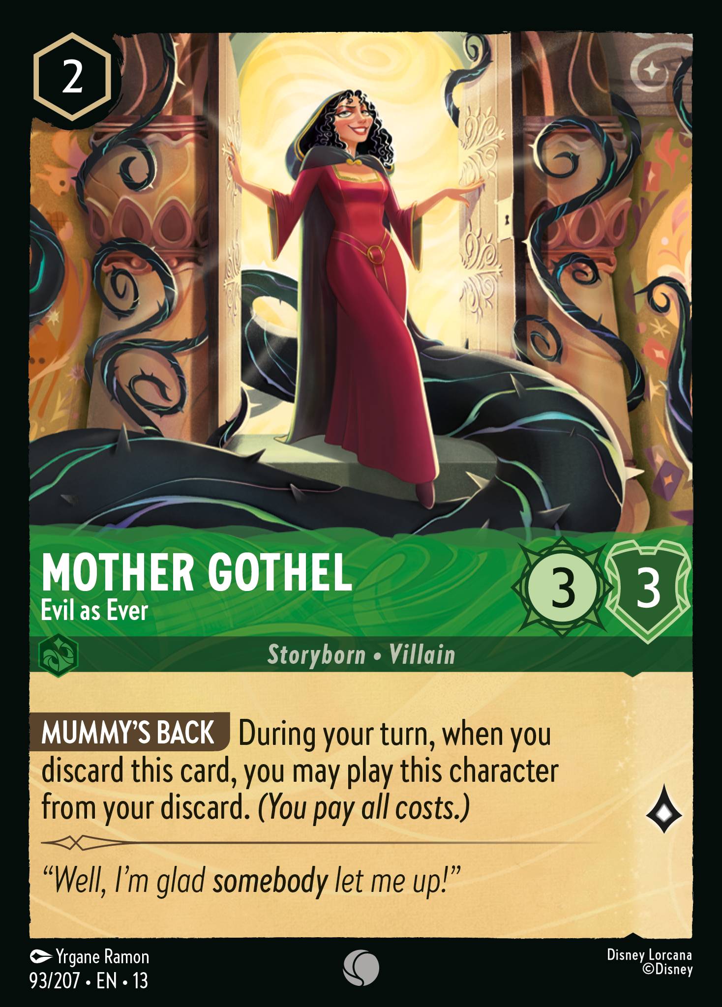 Mother Gothel - Evil as Ever - Common Lorcana Card
