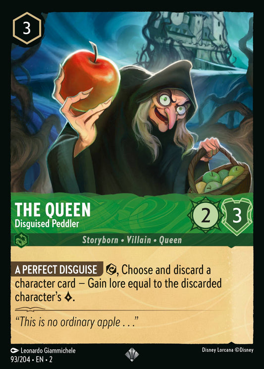 The Queen - Disguised Peddler - Super Rare Lorcana Card