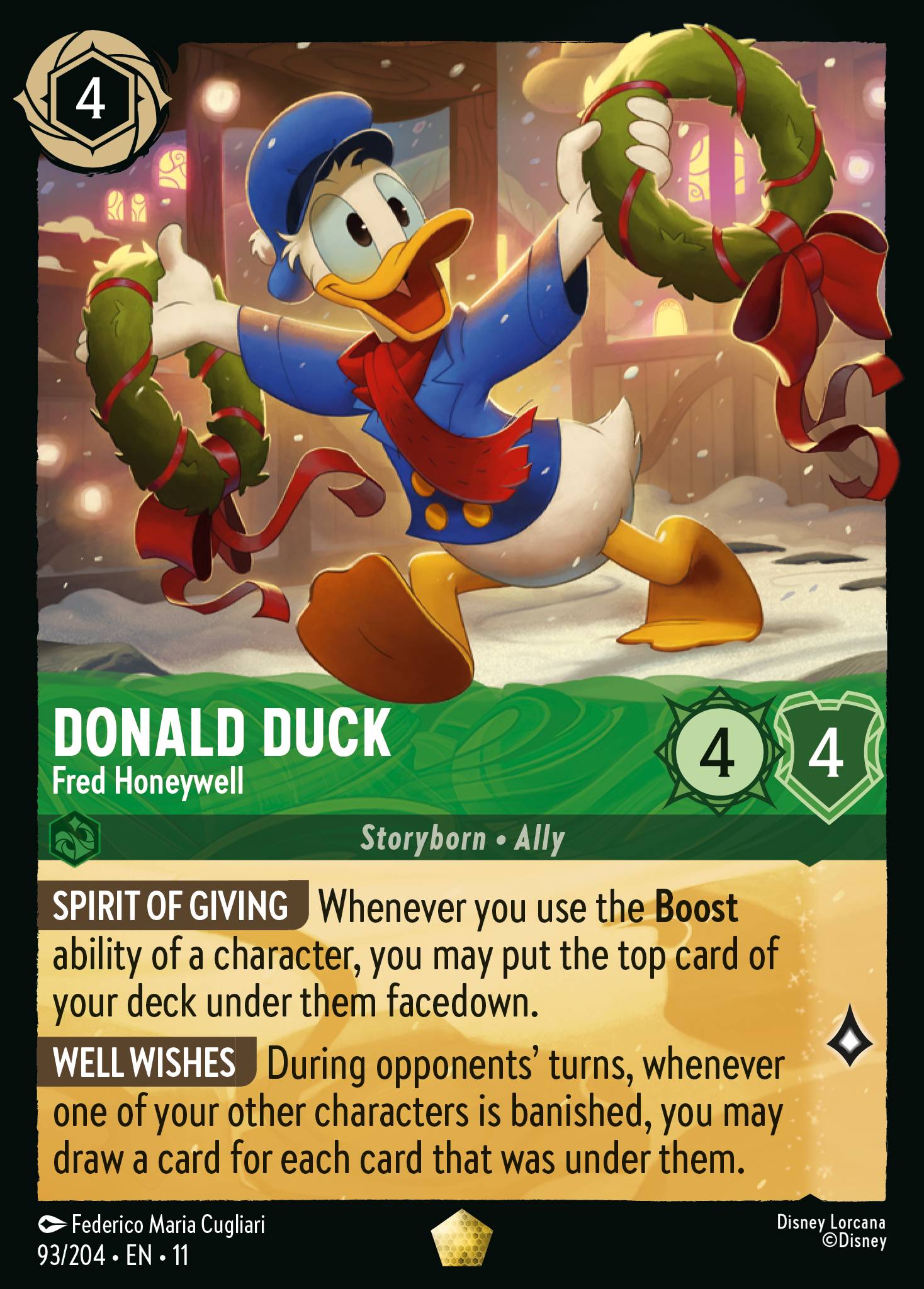 Donald Duck - Fred Honeywell - Legendary Lorcana Card