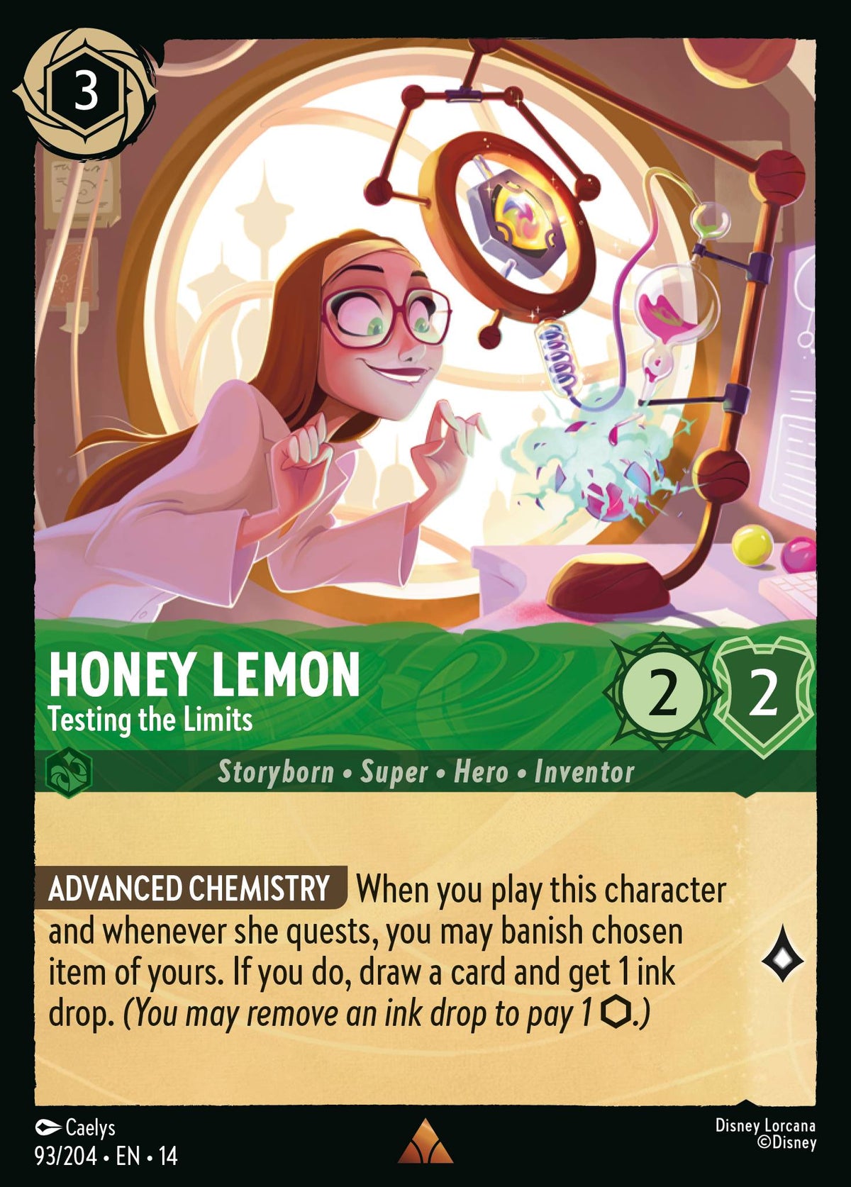 Honey Lemon - Testing the Limits - Rare Lorcana Card