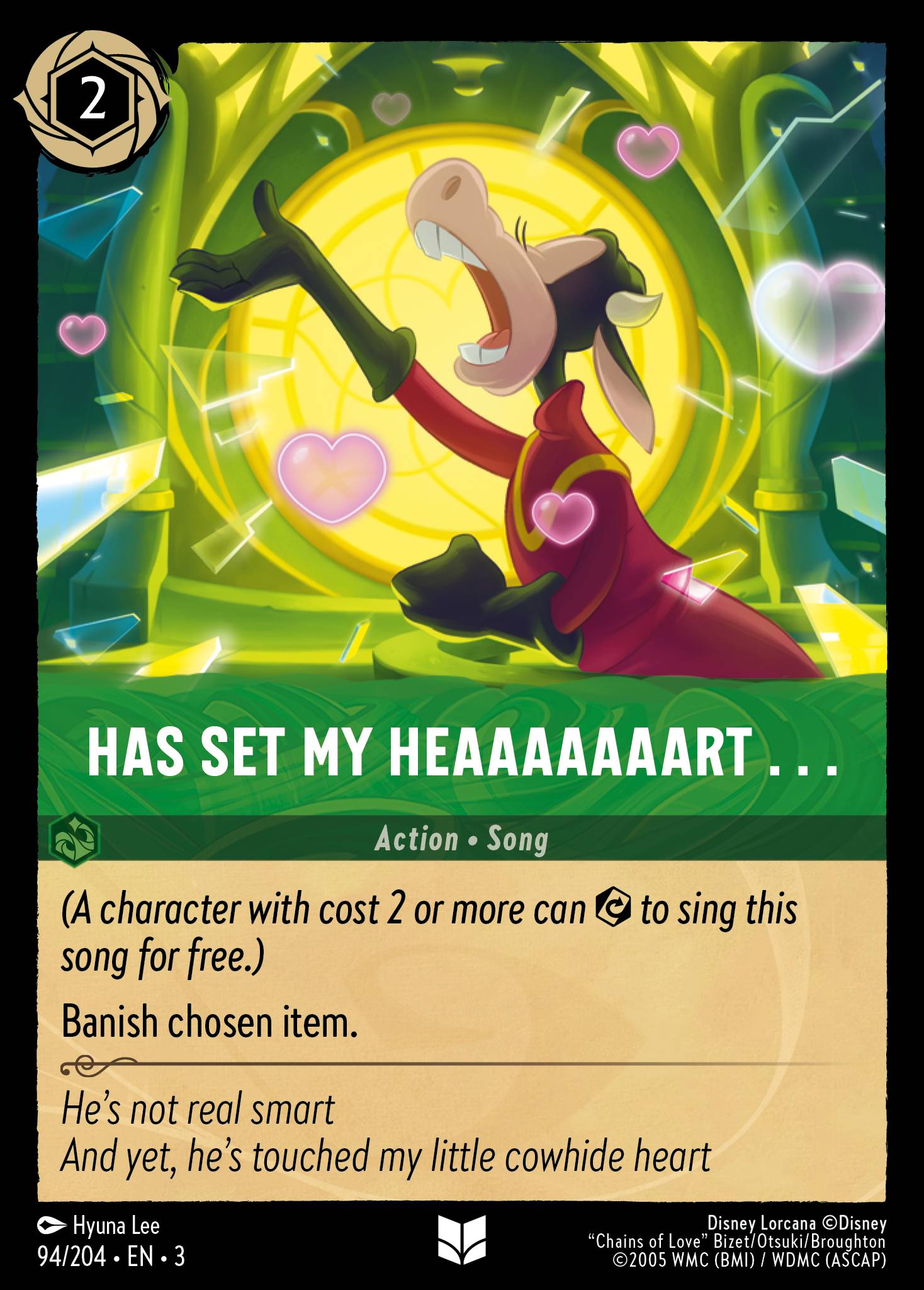 Has Set My Heaaaaaaart . . . - Uncommon Lorcana Card