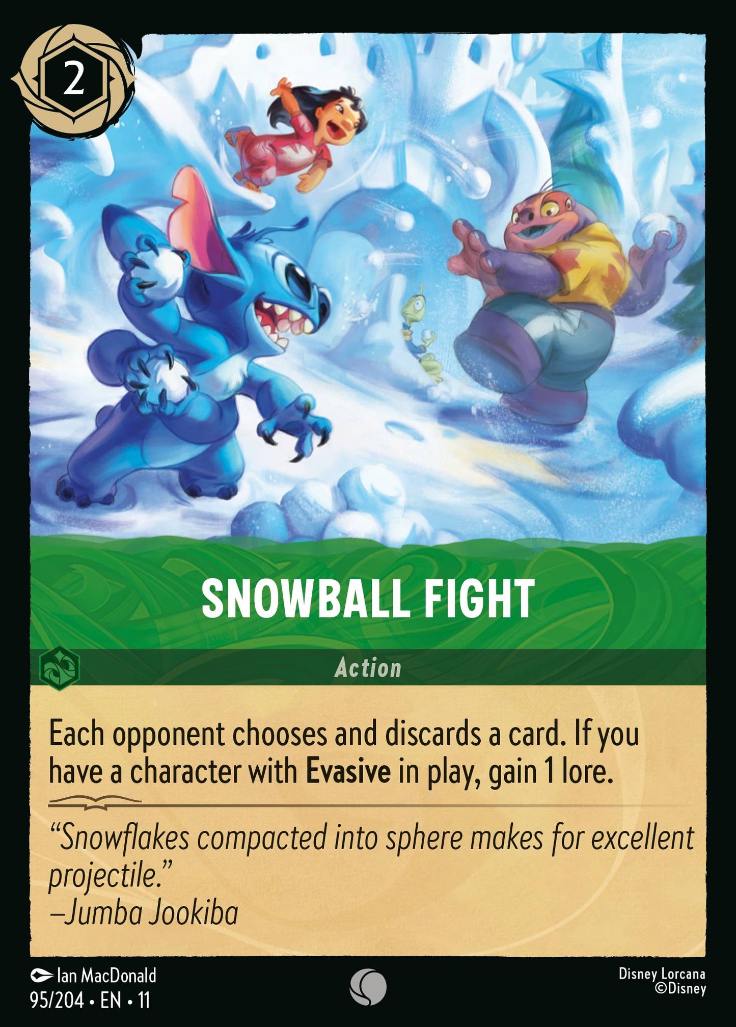 Snowball Fight - Common Lorcana Card