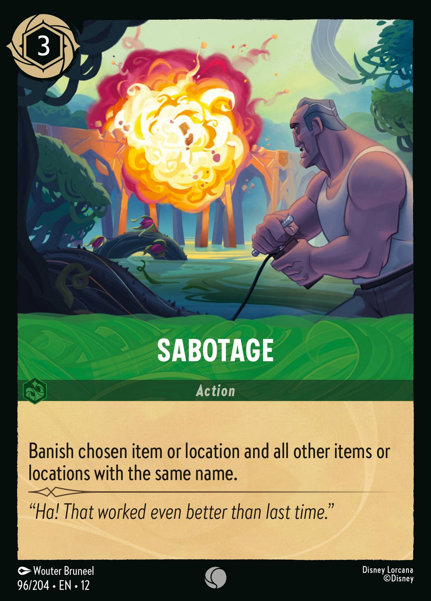 Sabotage - Common Lorcana Card