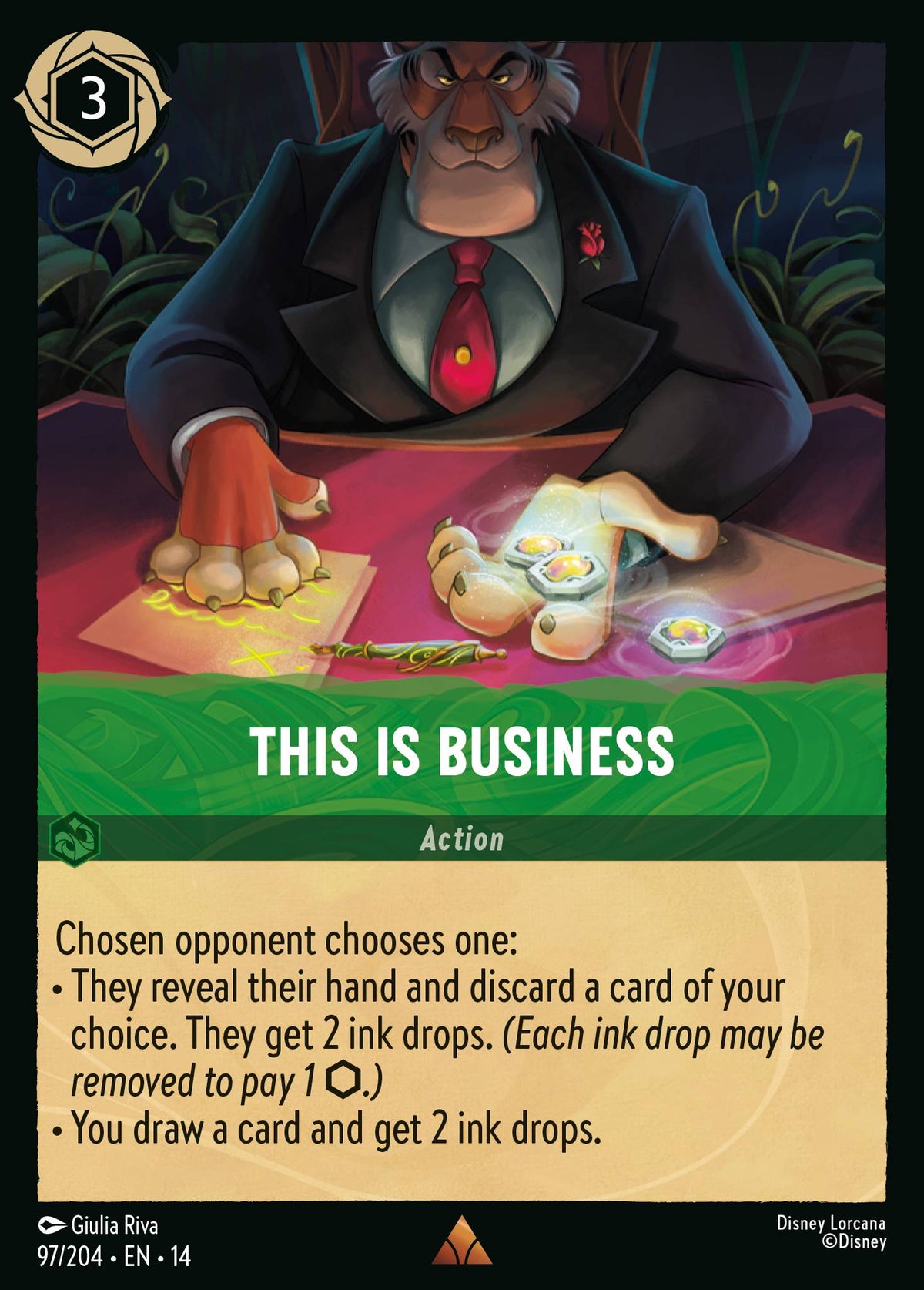 This Is Business - Rare Lorcana Card