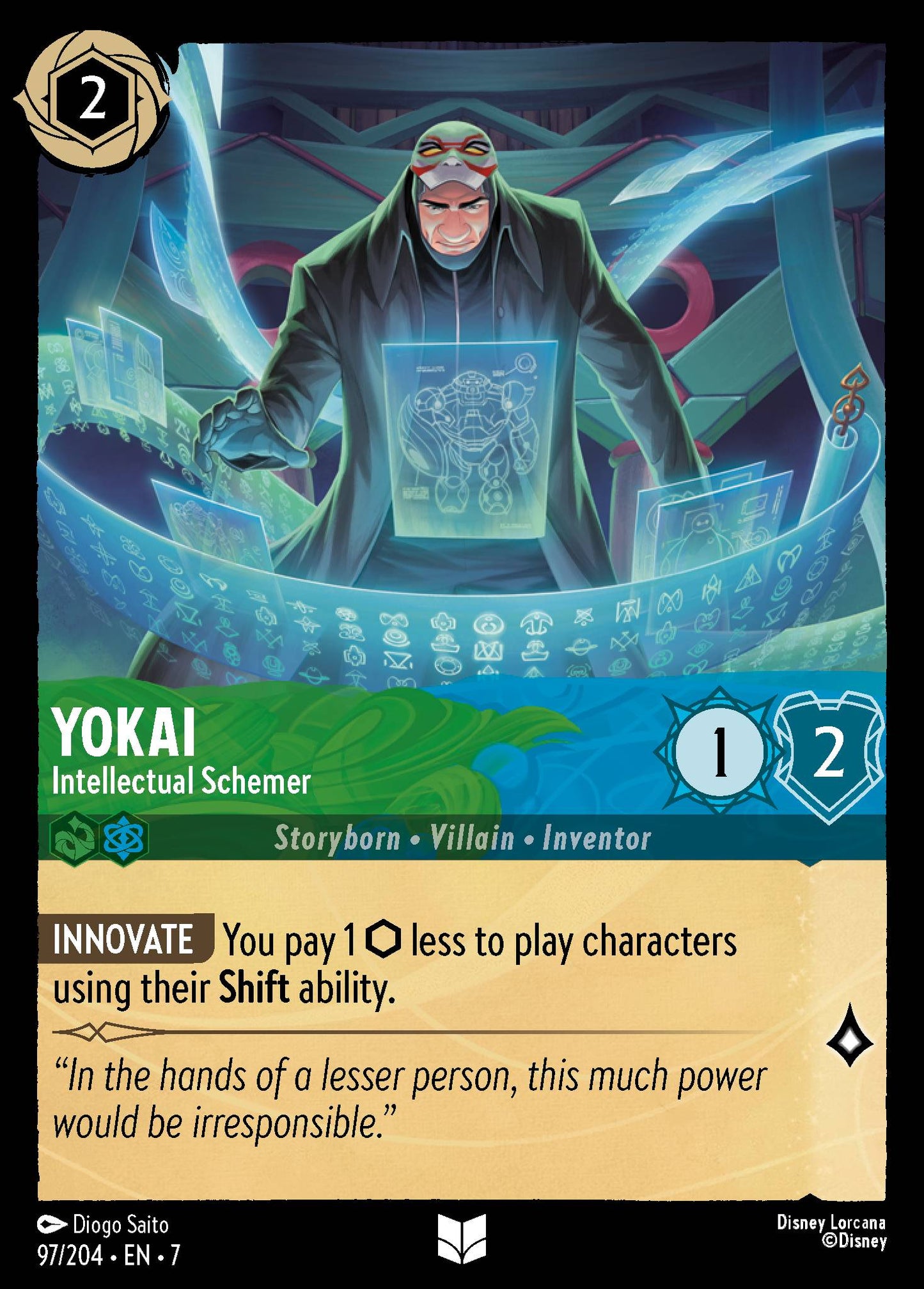 Yokai - Intellectual Schemer - Uncommon Lorcana Card