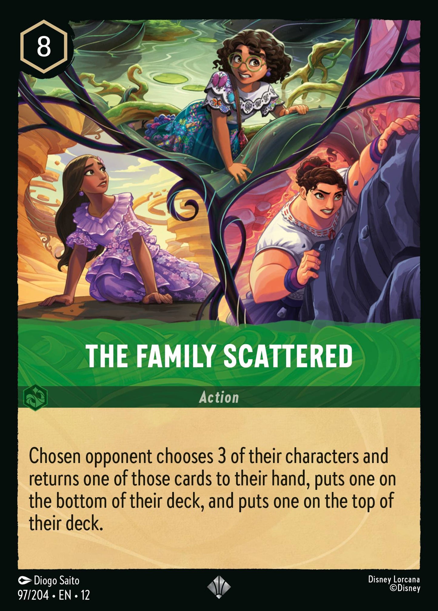 The Family Scattered - Super Rare Lorcana Card