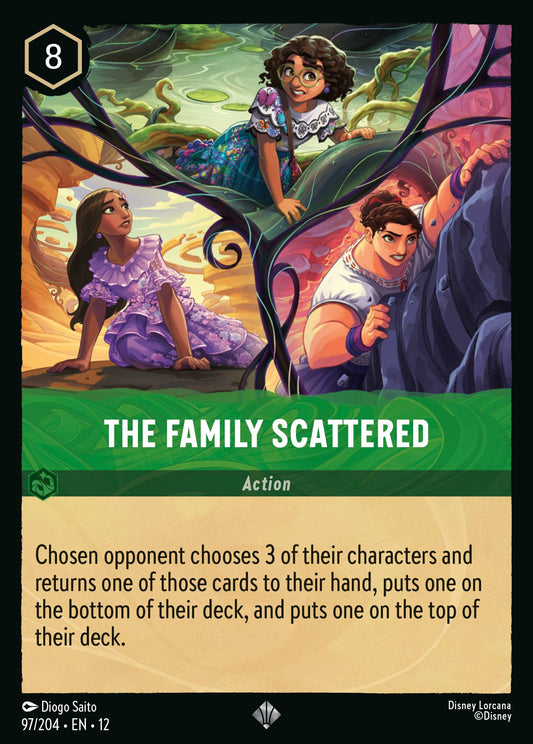 The Family Scattered - Super Rare Lorcana Card