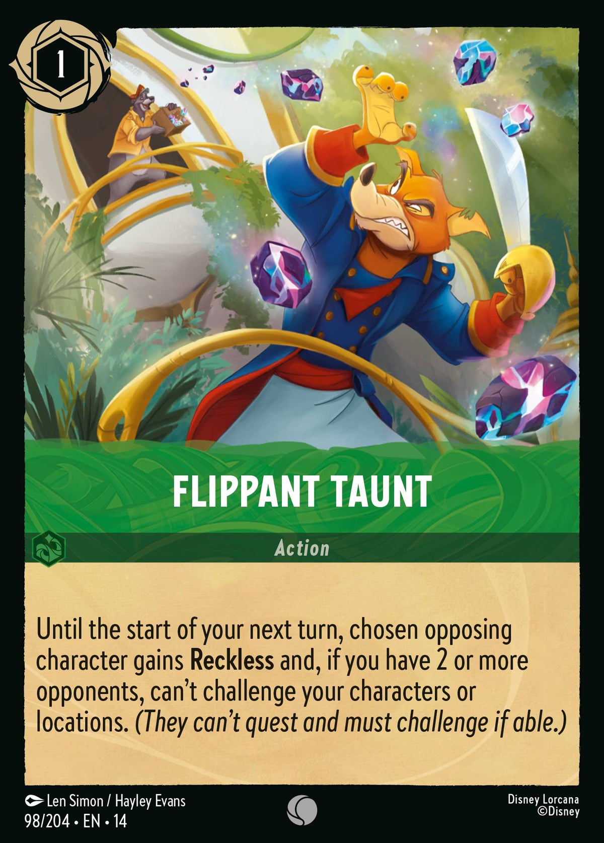 Flippant Taunt - Common Lorcana Card