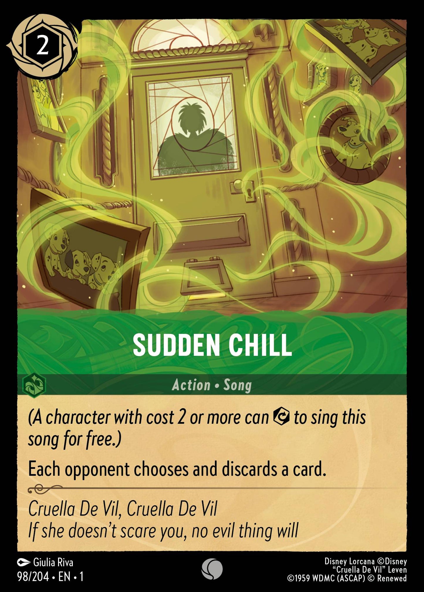 Sudden Chill - Common Lorcana Card