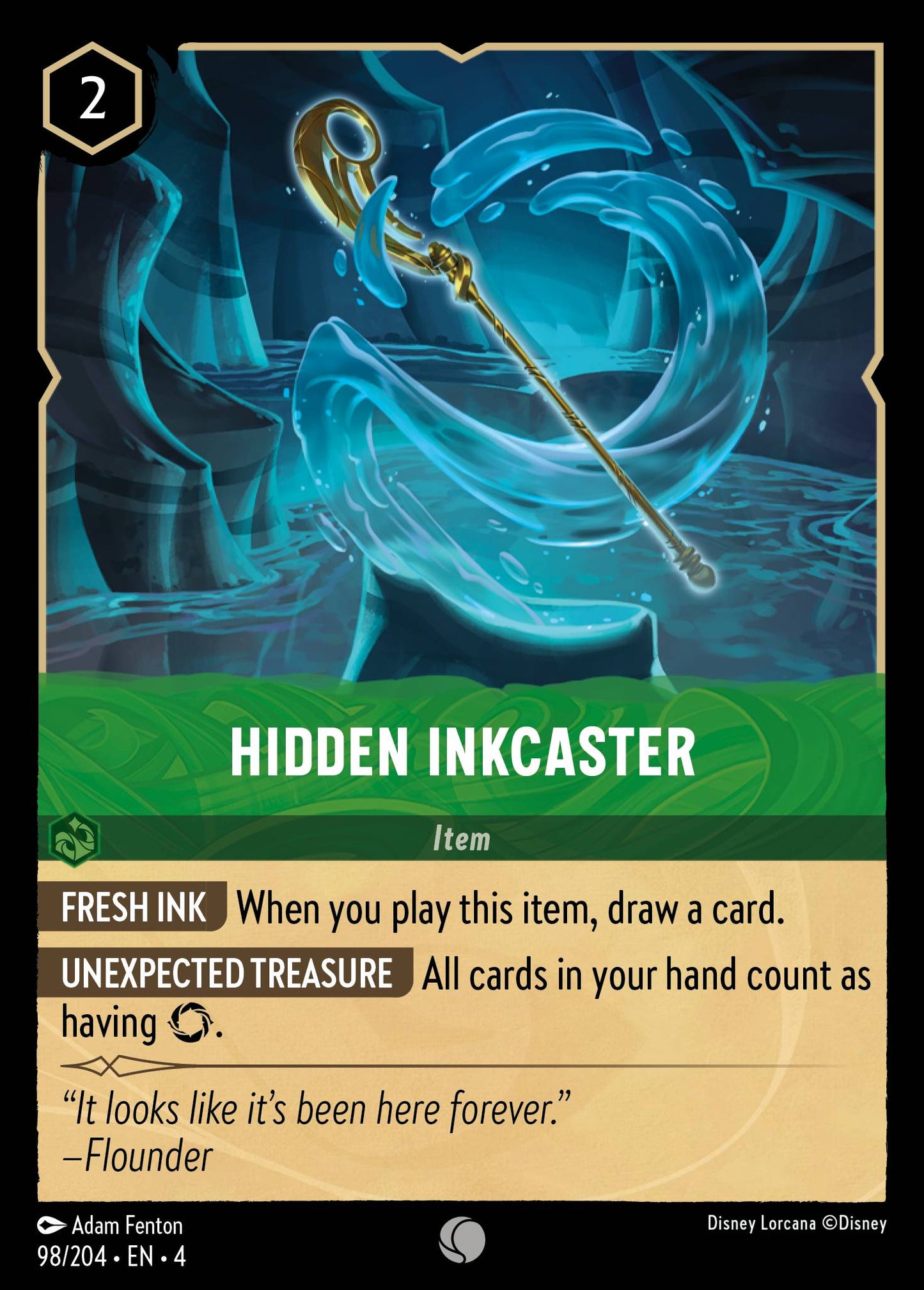 Hidden Inkcaster - Disney Lorcana Card