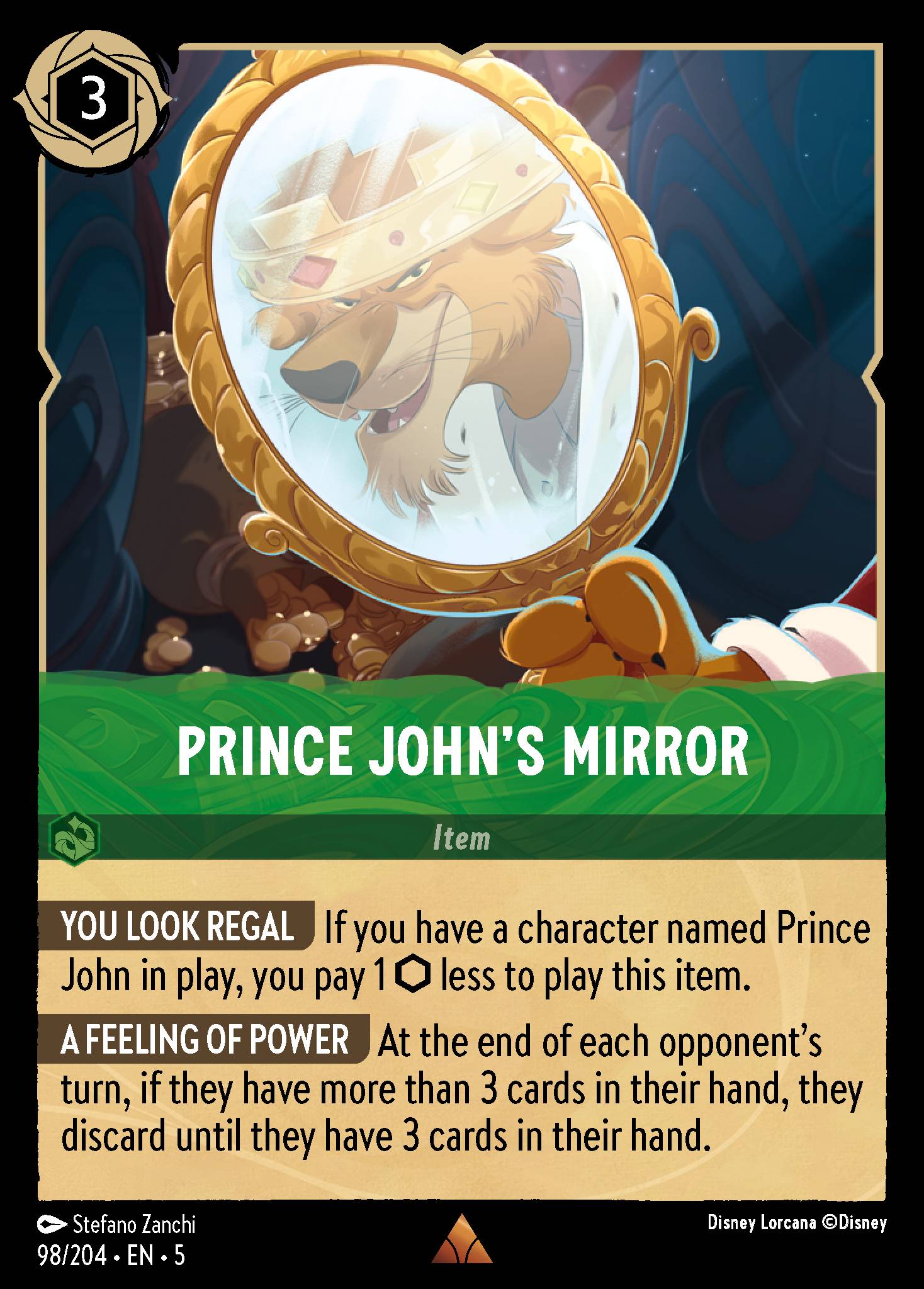 Prince John's Mirror - Rare Lorcana Card